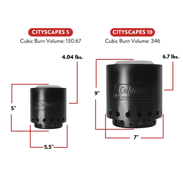 Coleman® Cityscapes™ 5 Smokeless Tabletop Fire Pit - SHIPS 11/10/2024