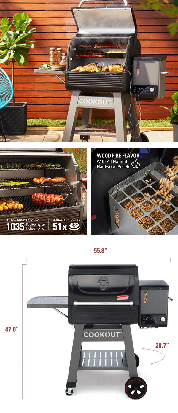 Coleman Rtk1000 Coleman® Cookout™ 1000 Pellet Grill – Coleman Back Home Products